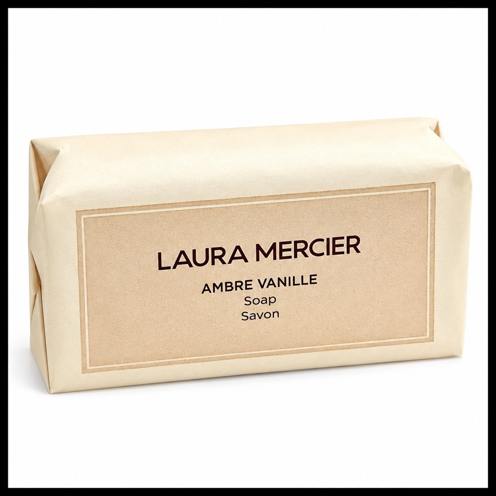 Laura Mercier Ambre Vanille Soap Savon Bar Luxurious Scented 4.2 oz New sealed
